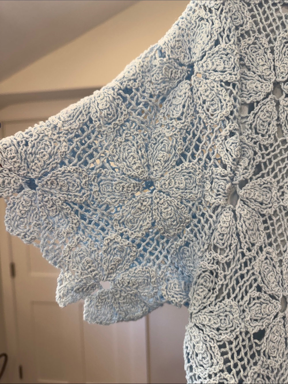 Tuckernuck Light Blue Lace Crochet Mini Dress - Picture 7 of 7